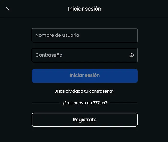777 Casino login